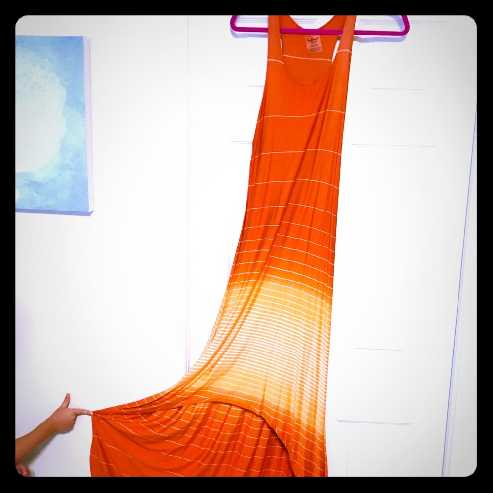 Custom high/low maxi dress. (Will fit a 0/2.)